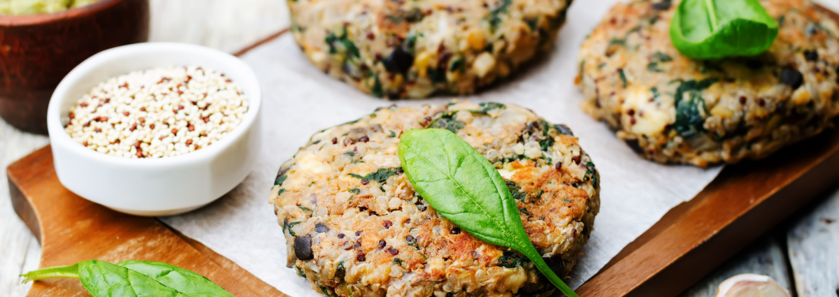 Chicken Quinoa Parmesan Burgers