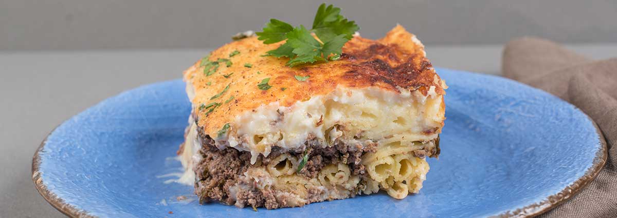 Pasticio (Baked Greek Pasta with Meat Sauce)