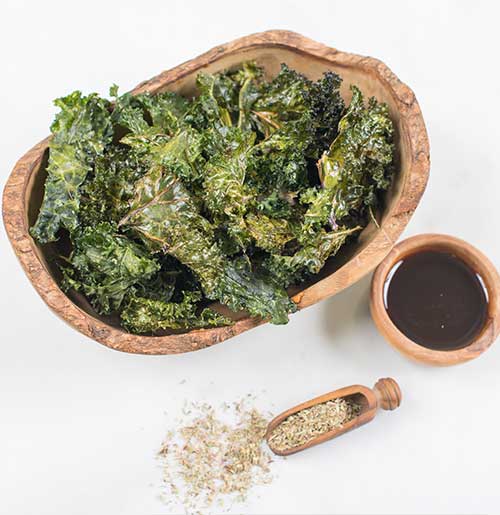 baked oregano kale chips