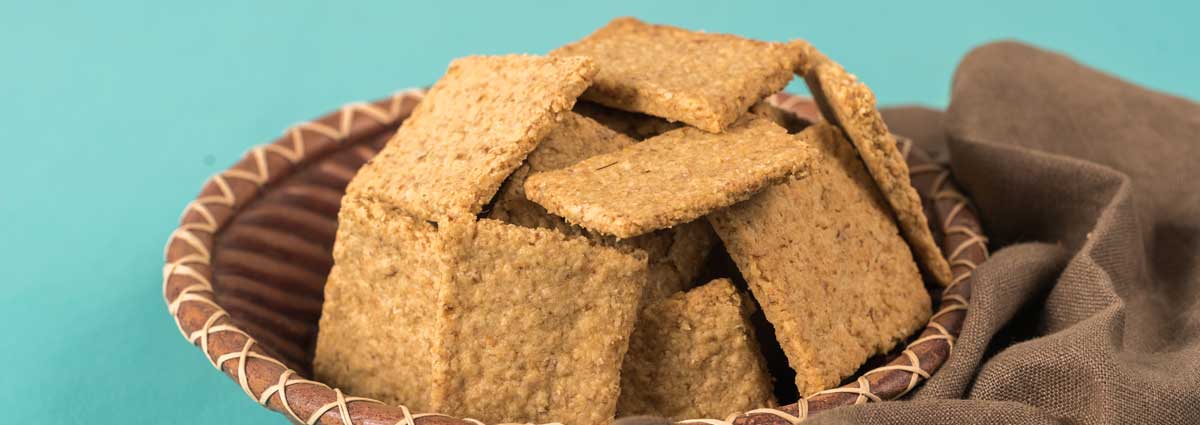 Rosemary Chia Oat Crackers